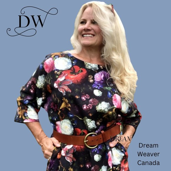 Rembrandt Garden Dress | Small Print | Gilmour Clothing - Picture 2 of 6